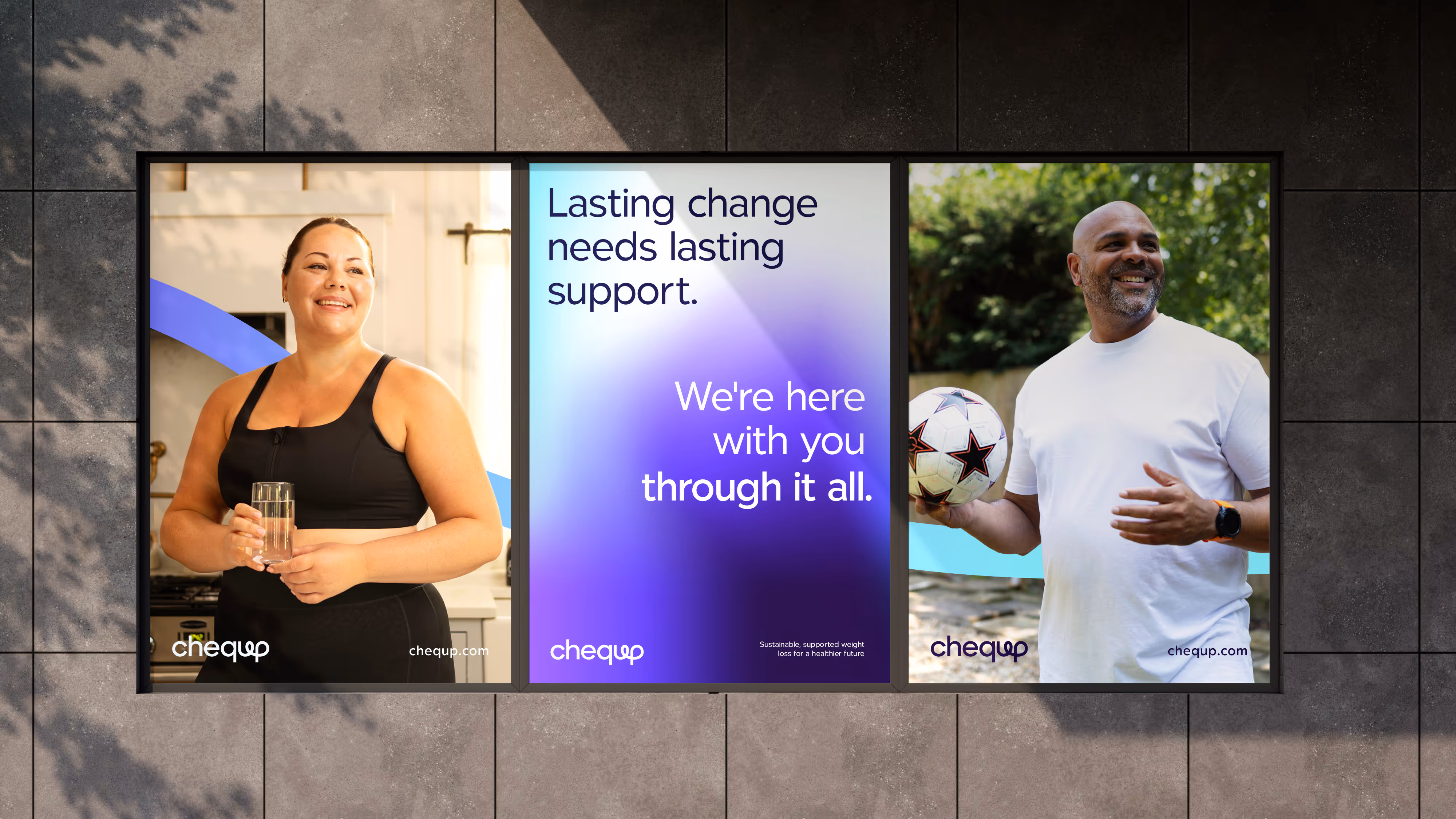 CheqUp - A brand identity celebrating the weight loss journey case study